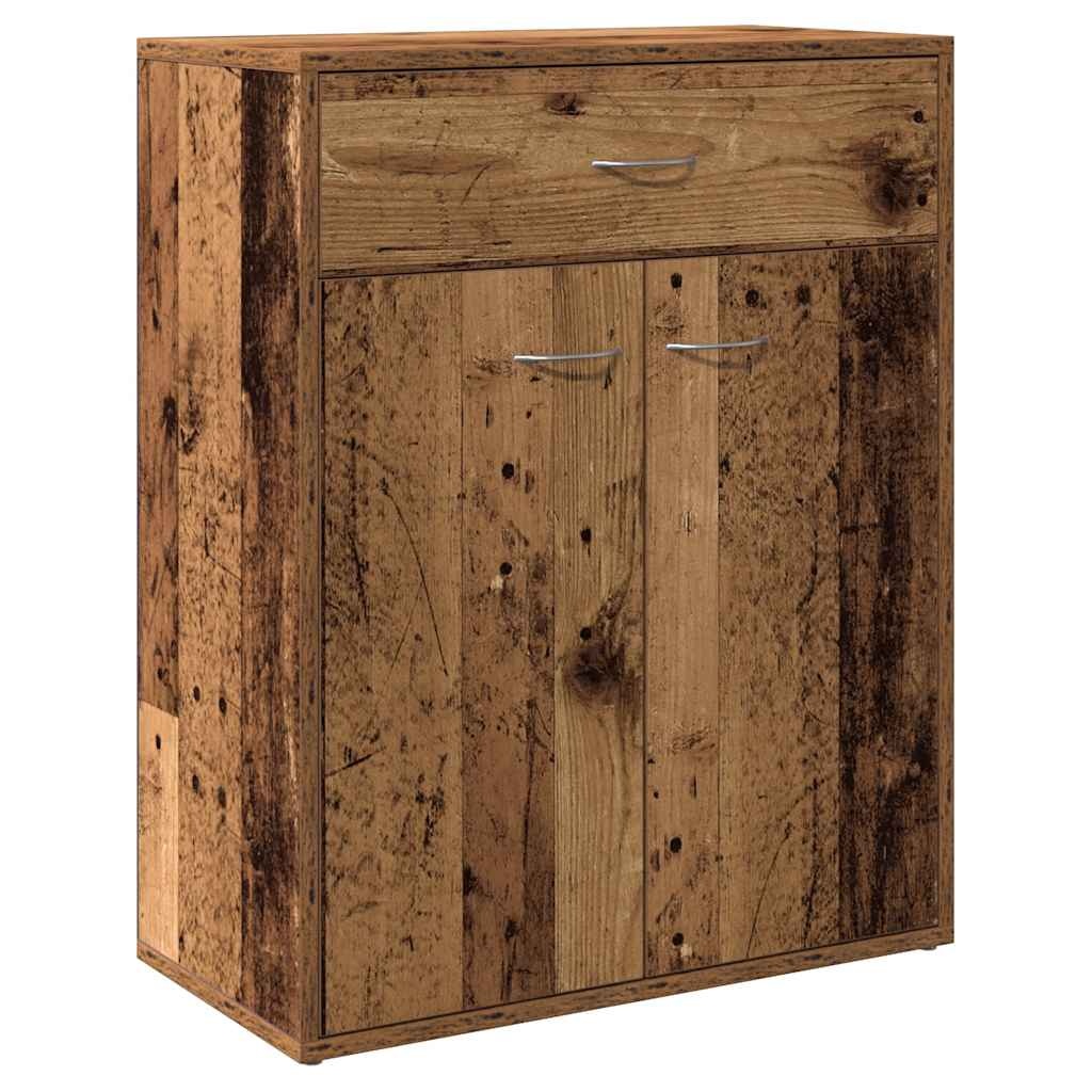 VidaXL Dressoir 60x30x75 cm bewerkt hout oud houtkleurig