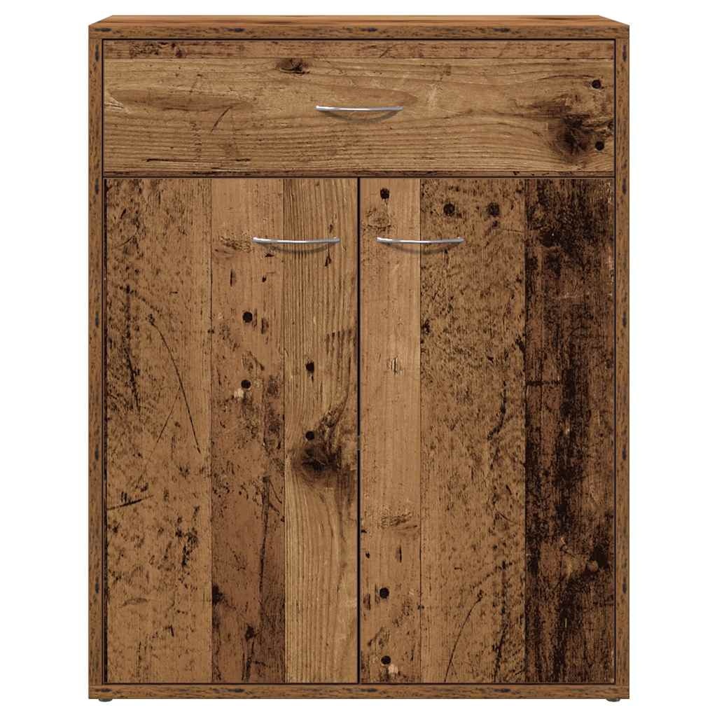 VidaXL Dressoir 60x30x75 cm bewerkt hout oud houtkleurig
