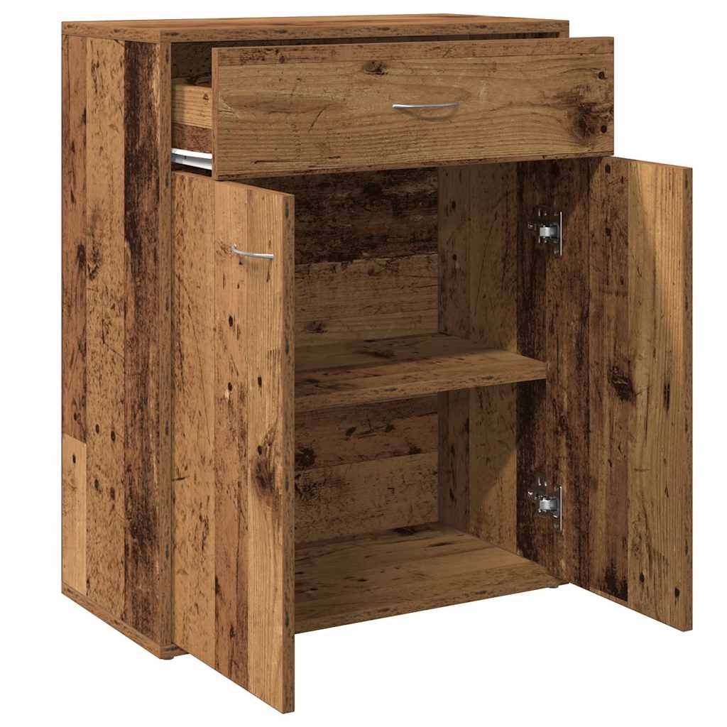 VidaXL Dressoir 60x30x75 cm bewerkt hout oud houtkleurig
