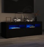 VidaXL Tv-meubel met LED-verlichting 120x35x40 cm zwart