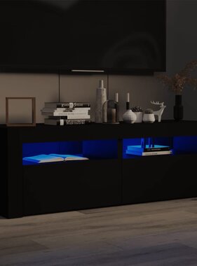 VidaXL Tv-meubel met LED-verlichting 120x35x40 cm zwart