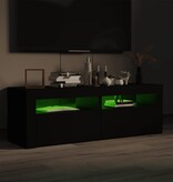 VidaXL Tv-meubel met LED-verlichting 120x35x40 cm zwart