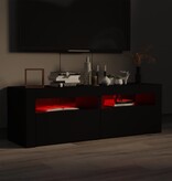 VidaXL Tv-meubel met LED-verlichting 120x35x40 cm zwart