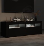 VidaXL Tv-meubel met LED-verlichting 120x35x40 cm zwart