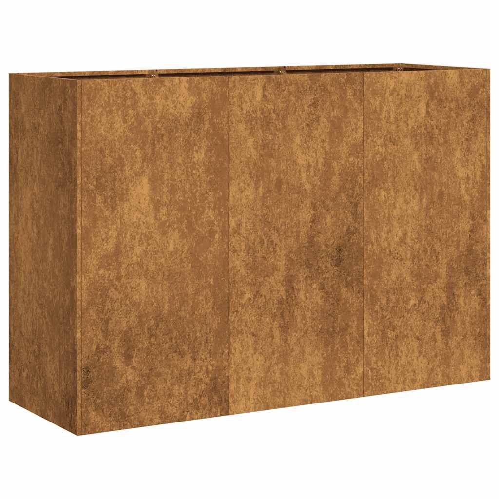 VidaXL Plantenbak roestig 120x40x80 cm weervast staal
