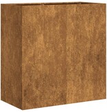 VidaXL Plantenbak roestig 80x40x80 cm weervast staal