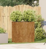 VidaXL Plantenbak roestig 80x40x80 cm weervast staal