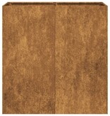 VidaXL Plantenbak roestig 80x40x80 cm weervast staal