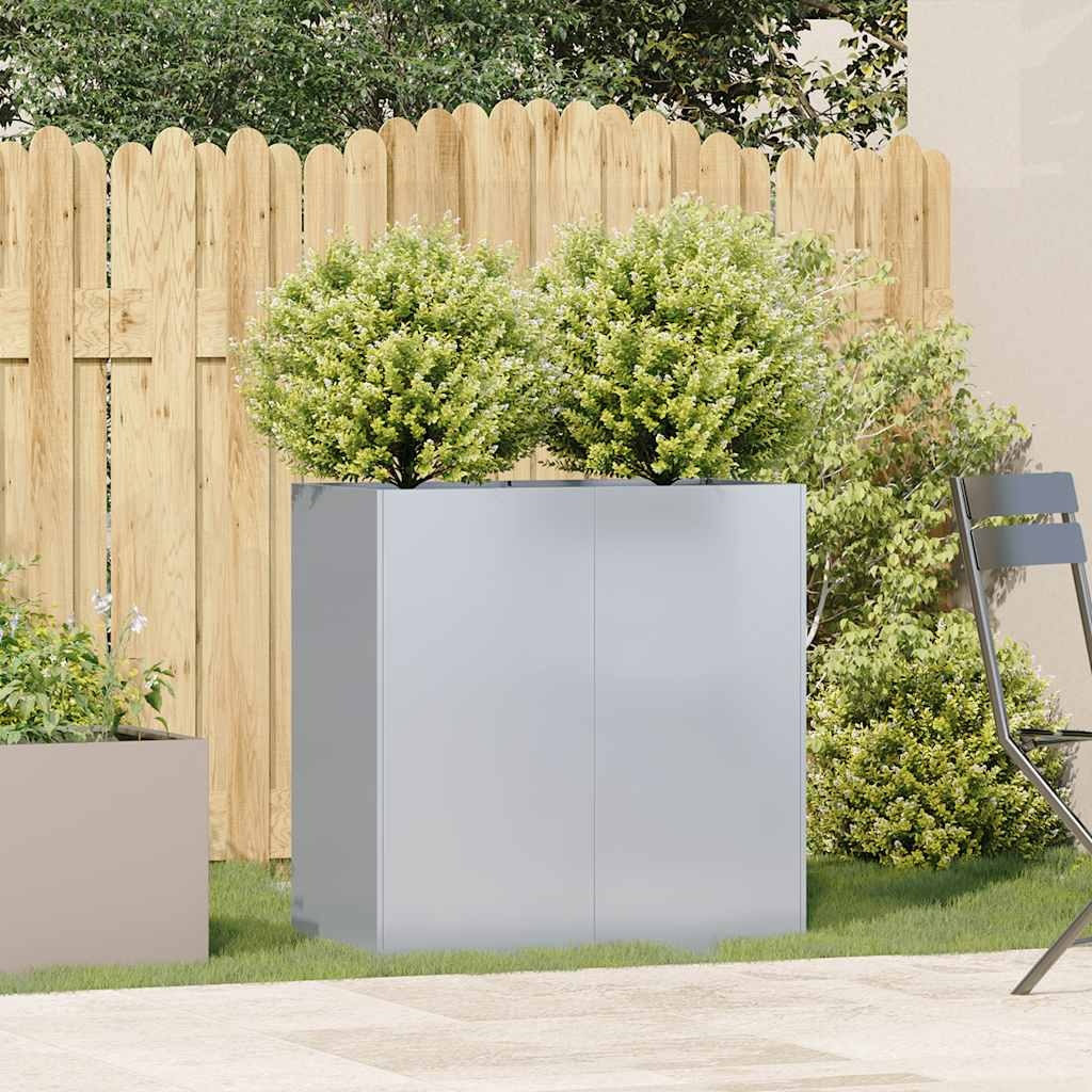 VidaXL Plantenbak 80x40x80 cm gegalvaniseerd staal