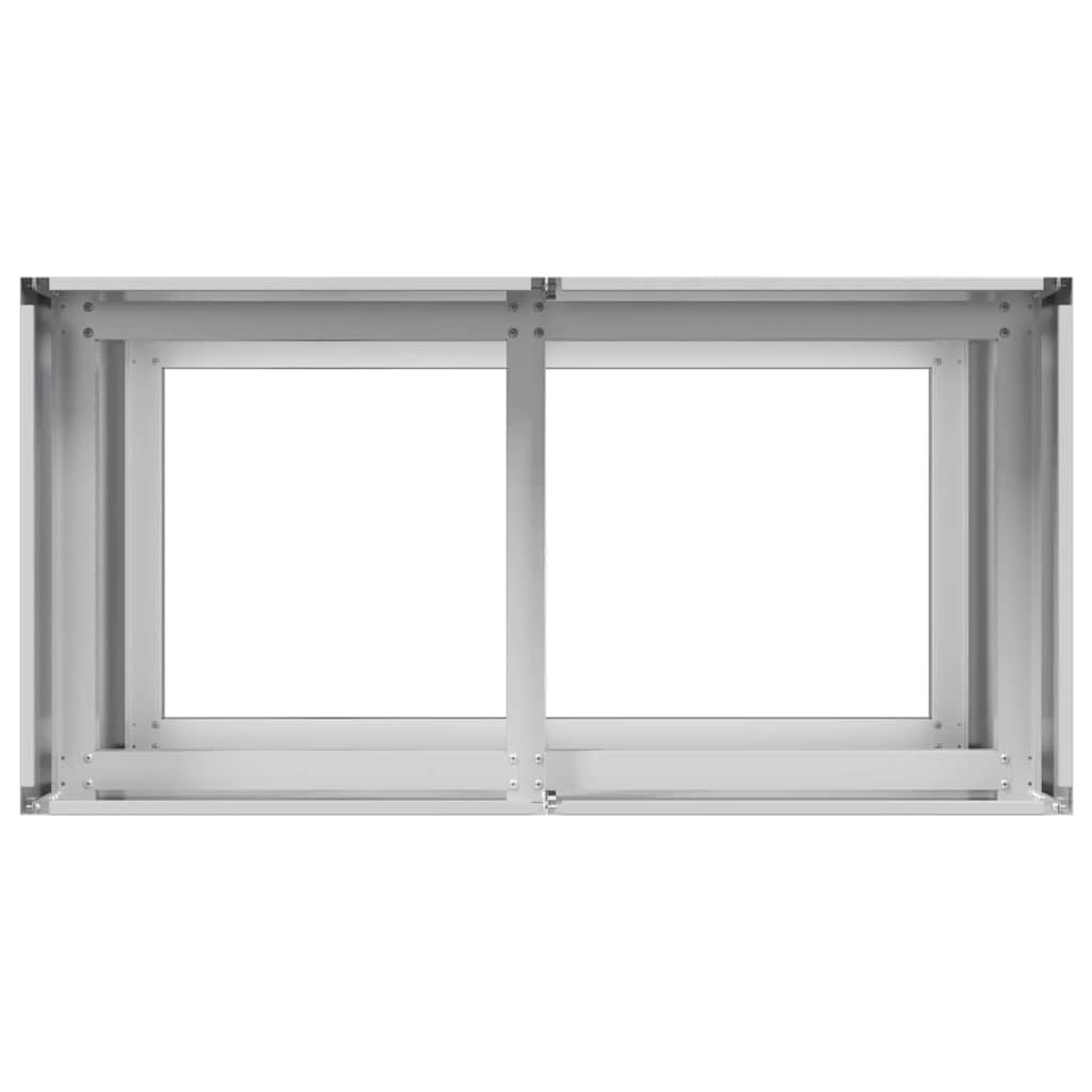 VidaXL Plantenbak 80x40x80 cm gegalvaniseerd staal