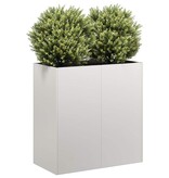 VidaXL Plantenbak 80x40x80 cm roestvrij staal