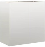 VidaXL Plantenbak 80x40x80 cm roestvrij staal