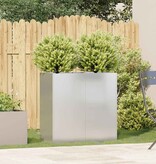 VidaXL Plantenbak 80x40x80 cm roestvrij staal