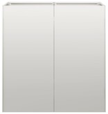 VidaXL Plantenbak 80x40x80 cm roestvrij staal