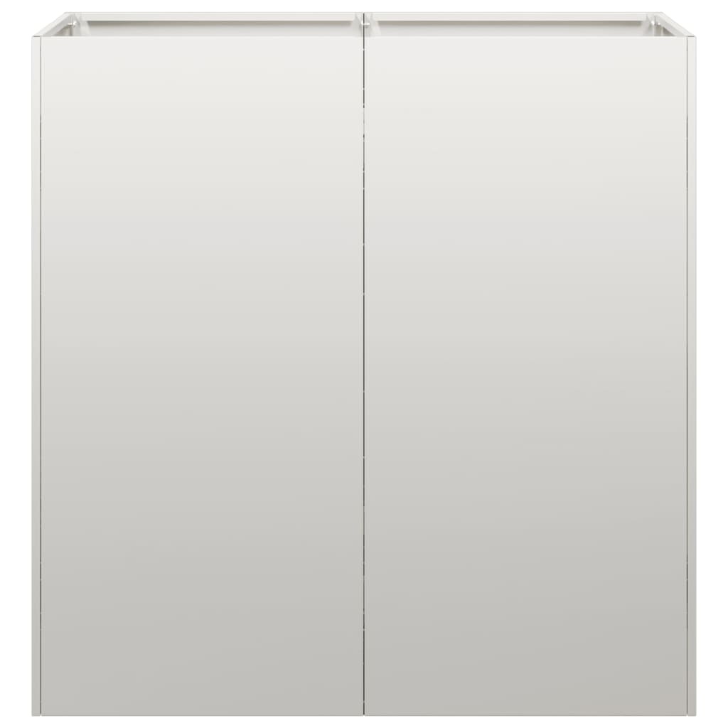 VidaXL Plantenbak 80x40x80 cm roestvrij staal
