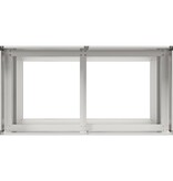 VidaXL Plantenbak 80x40x80 cm roestvrij staal