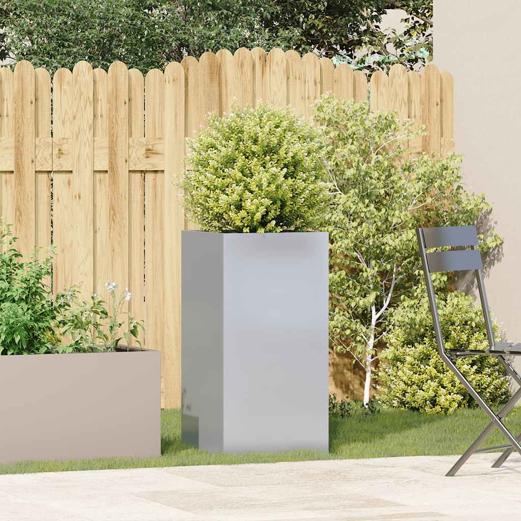 VidaXL Plantenbak 40x40x80 cm gegalvaniseerd staal