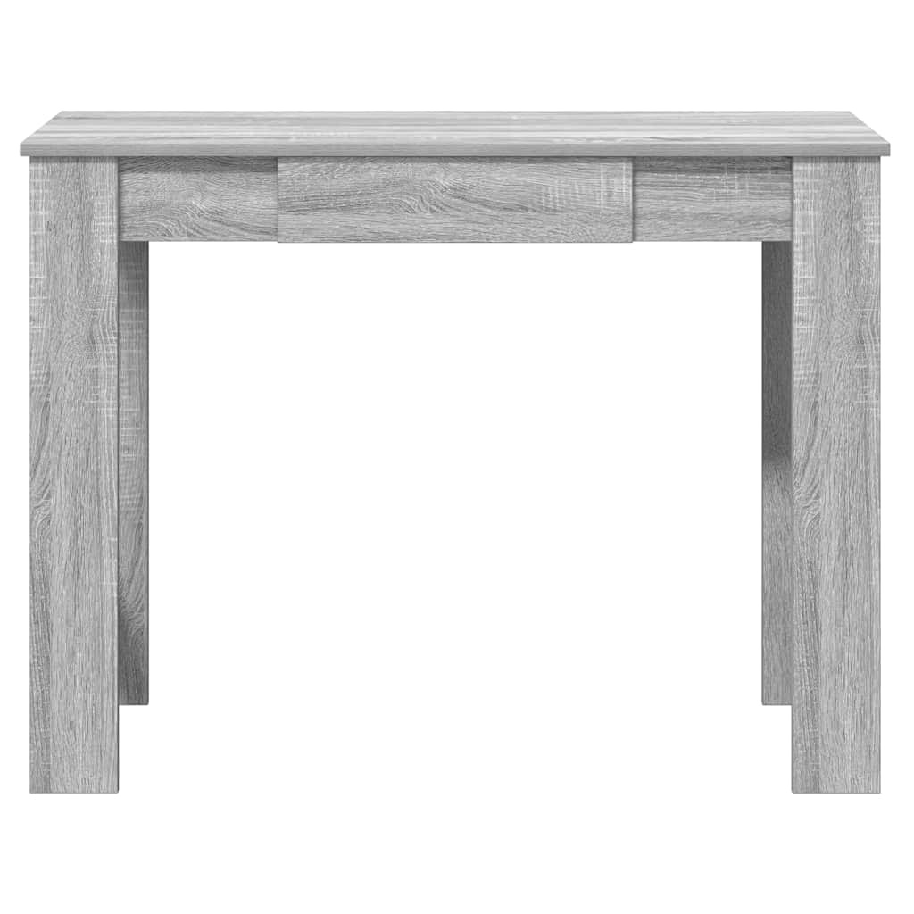 VidaXL Bureau 100x45x75 cm bewerkt hout grijs sonoma eikenkleurig