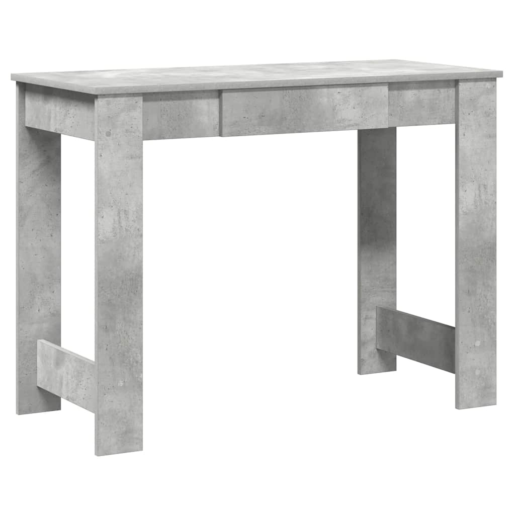 VidaXL Bureau 100x45x75 cm bewerkt hout betongrijs