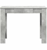 VidaXL Bureau 100x45x75 cm bewerkt hout betongrijs