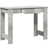 VidaXL Bureau 100x45x75 cm bewerkt hout betongrijs
