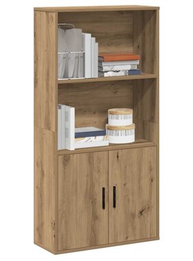 VidaXL Boekenkast 60x24x120 cm bewerkt hout artisanaal eikenkleurig