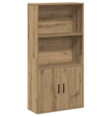 VidaXL Boekenkast 60x24x120 cm bewerkt hout artisanaal eikenkleurig