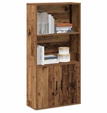 VidaXL Boekenkast 60x24x120 cm bewerkt hout oud houtkleurig