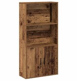 VidaXL Boekenkast 60x24x120 cm bewerkt hout oud houtkleurig