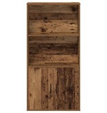 VidaXL Boekenkast 60x24x120 cm bewerkt hout oud houtkleurig