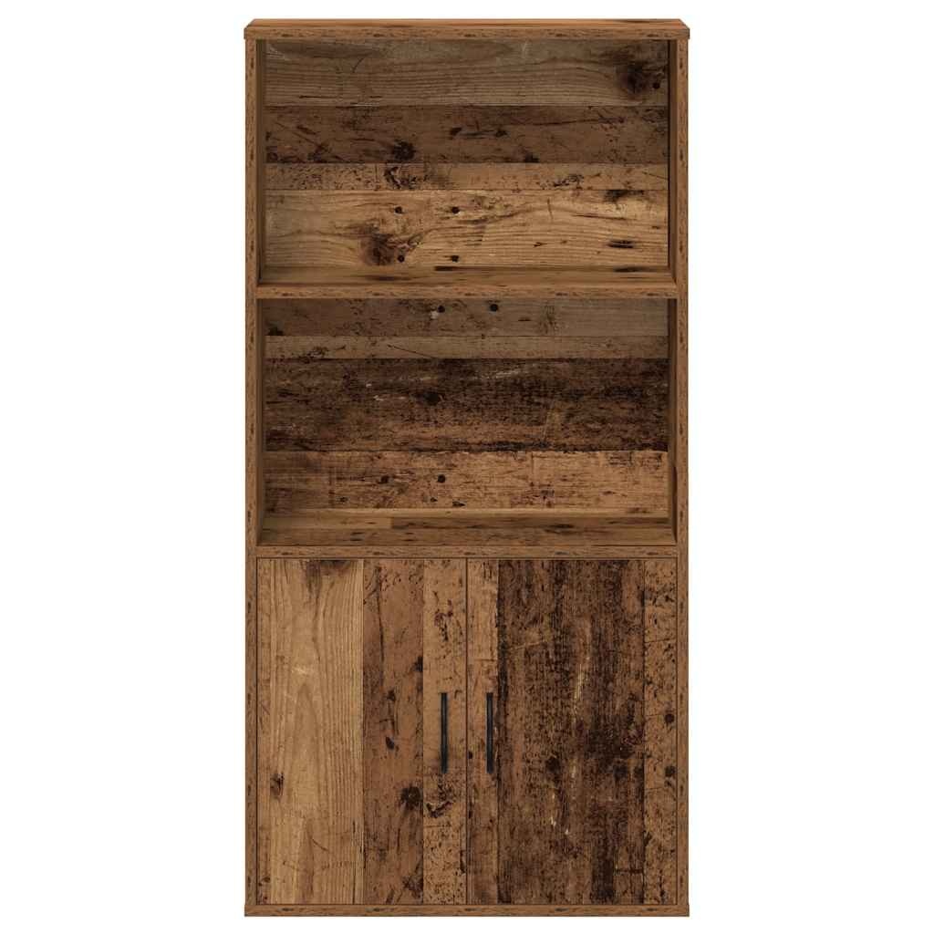 VidaXL Boekenkast 60x24x120 cm bewerkt hout oud houtkleurig