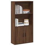 VidaXL Boekenkast 60x24x120 cm bewerkt hout bruin eikenkleurig