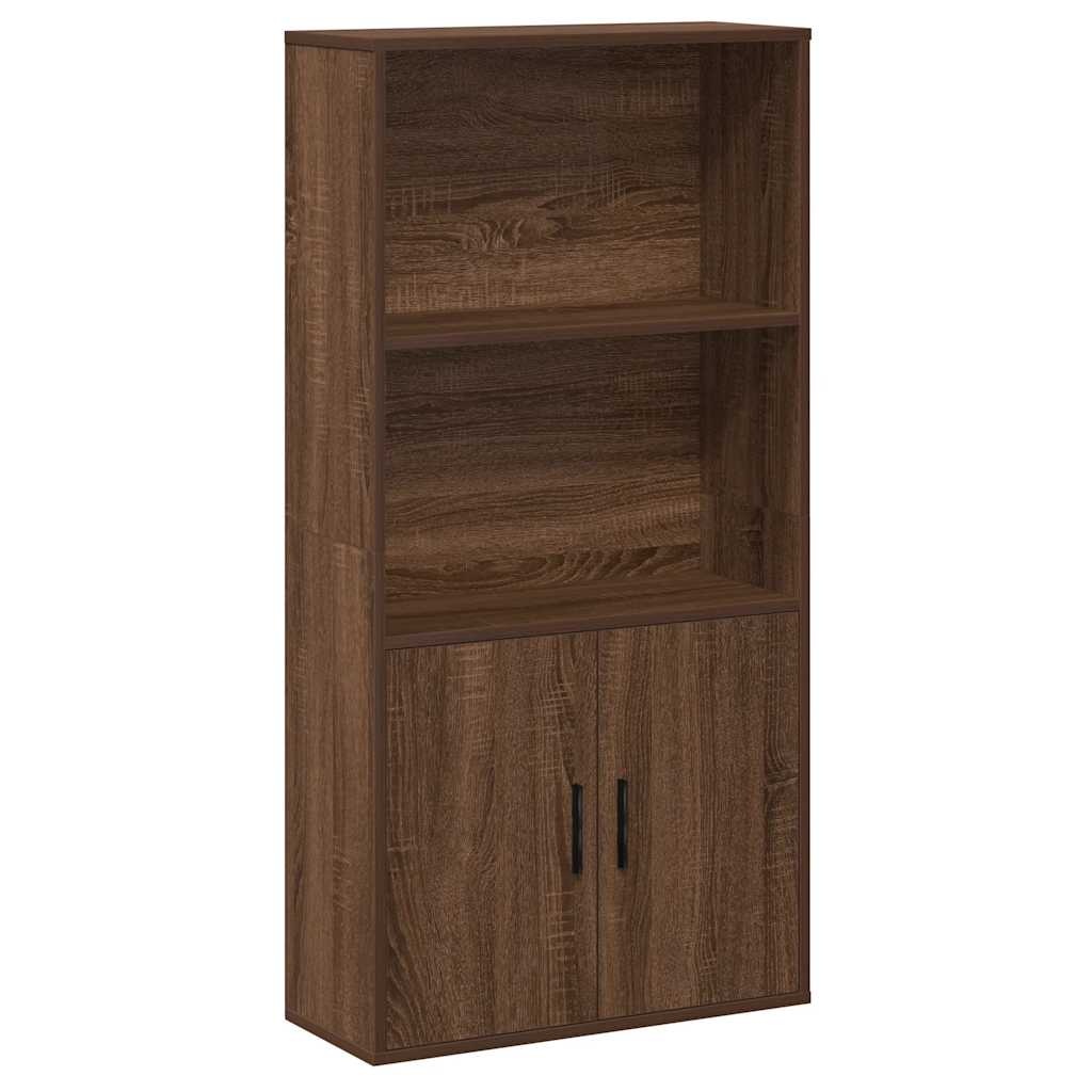 VidaXL Boekenkast 60x24x120 cm bewerkt hout bruin eikenkleurig