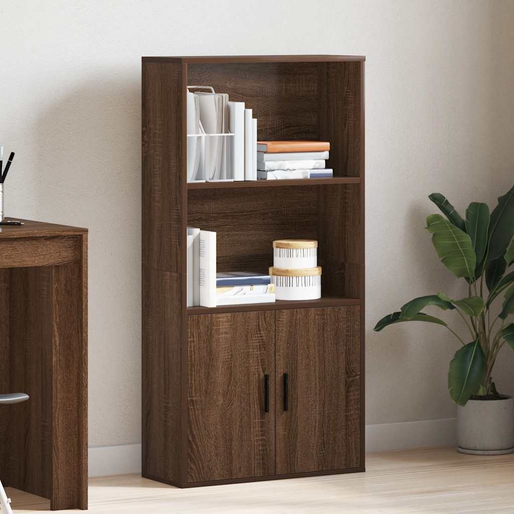 VidaXL Boekenkast 60x24x120 cm bewerkt hout bruin eikenkleurig