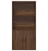 VidaXL Boekenkast 60x24x120 cm bewerkt hout bruin eikenkleurig