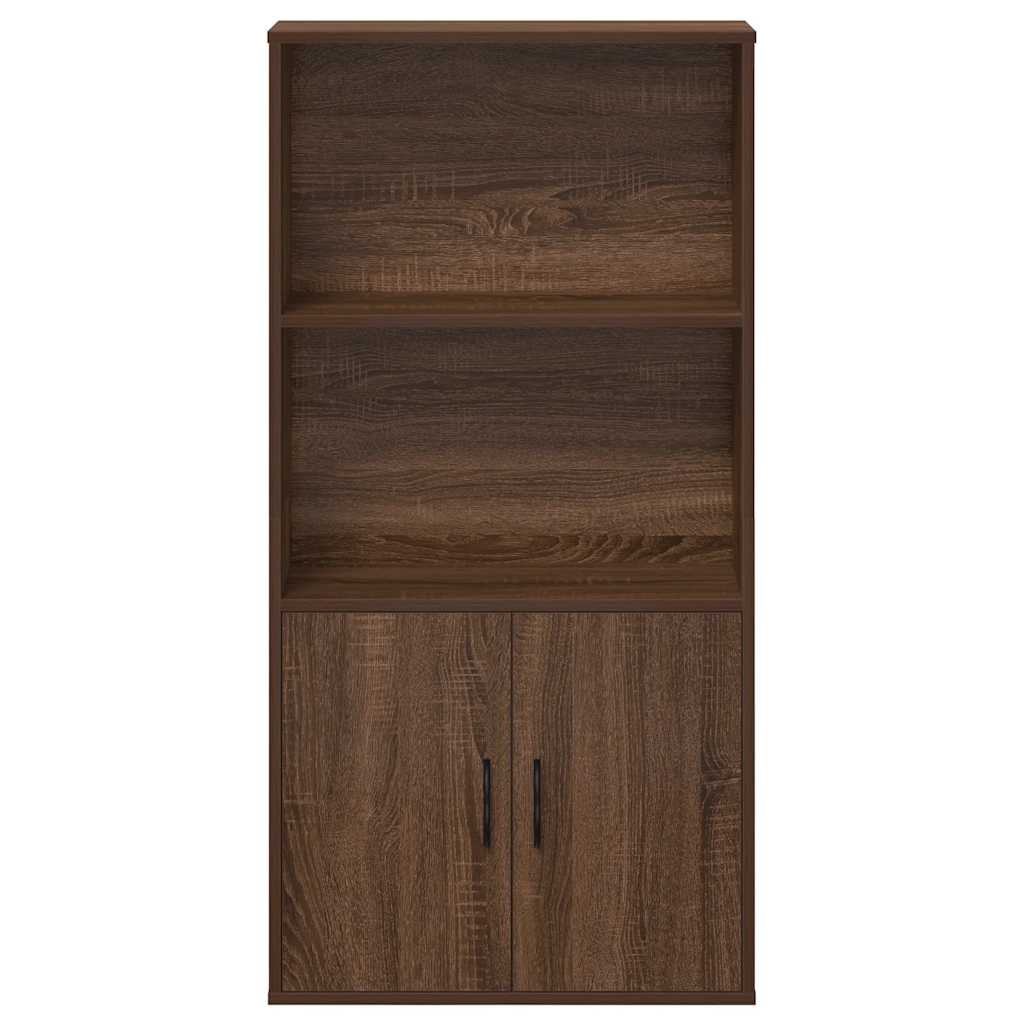 VidaXL Boekenkast 60x24x120 cm bewerkt hout bruin eikenkleurig