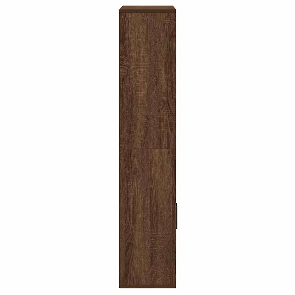 VidaXL Boekenkast 60x24x120 cm bewerkt hout bruin eikenkleurig