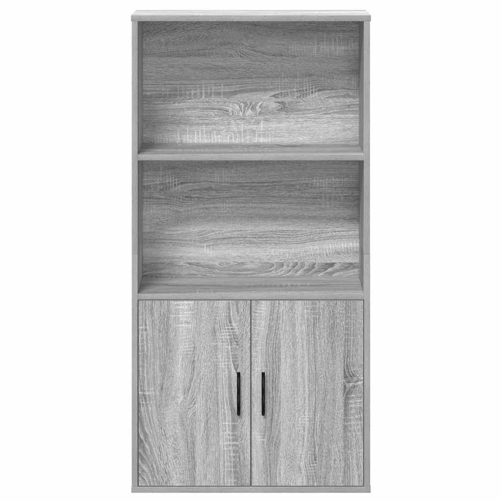 VidaXL Boekenkast 60x24x120 cm bewerkt hout grijs sonoma eikenkleurig