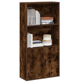 VidaXL Boekenkast 60x24x120 cm bewerkt hout gerookt eikenkleurig