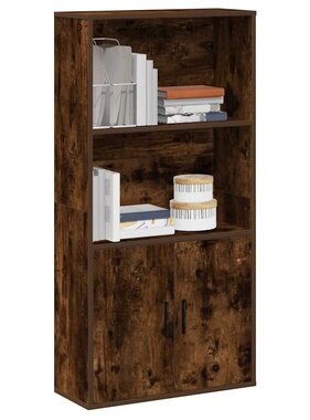 VidaXL Boekenkast 60x24x120 cm bewerkt hout gerookt eikenkleurig
