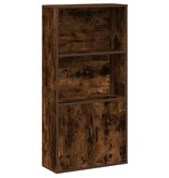 VidaXL Boekenkast 60x24x120 cm bewerkt hout gerookt eikenkleurig