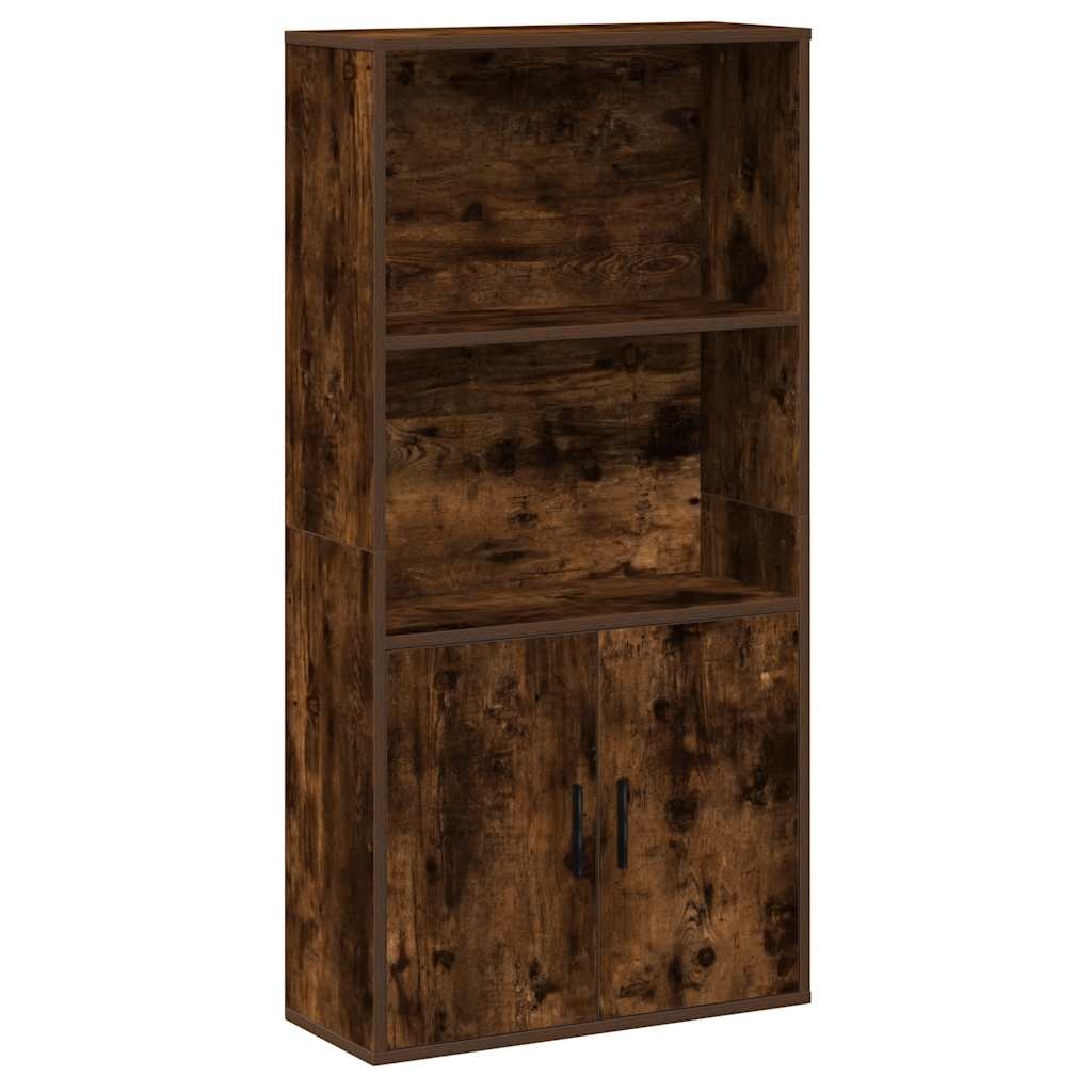 VidaXL Boekenkast 60x24x120 cm bewerkt hout gerookt eikenkleurig