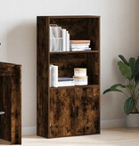VidaXL Boekenkast 60x24x120 cm bewerkt hout gerookt eikenkleurig