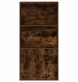 VidaXL Boekenkast 60x24x120 cm bewerkt hout gerookt eikenkleurig