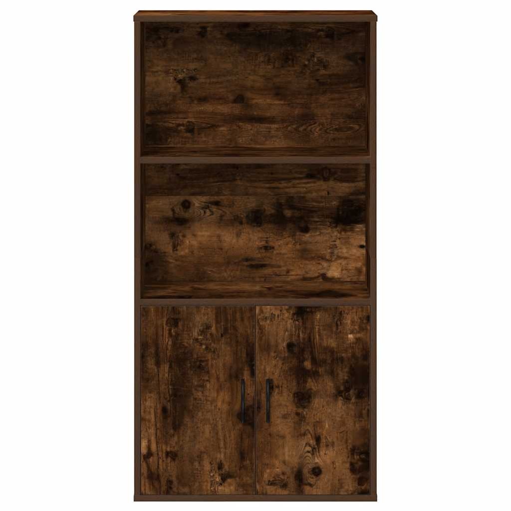VidaXL Boekenkast 60x24x120 cm bewerkt hout gerookt eikenkleurig