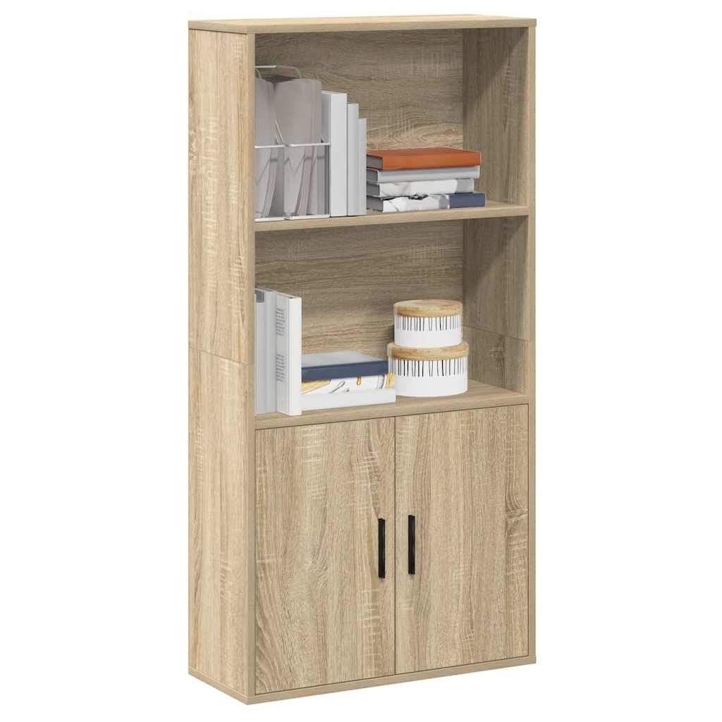 VidaXL Boekenkast 60x24x120 cm bewerkt hout sonoma eikenkleurig