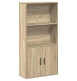 VidaXL Boekenkast 60x24x120 cm bewerkt hout sonoma eikenkleurig