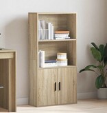 VidaXL Boekenkast 60x24x120 cm bewerkt hout sonoma eikenkleurig