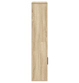 VidaXL Boekenkast 60x24x120 cm bewerkt hout sonoma eikenkleurig