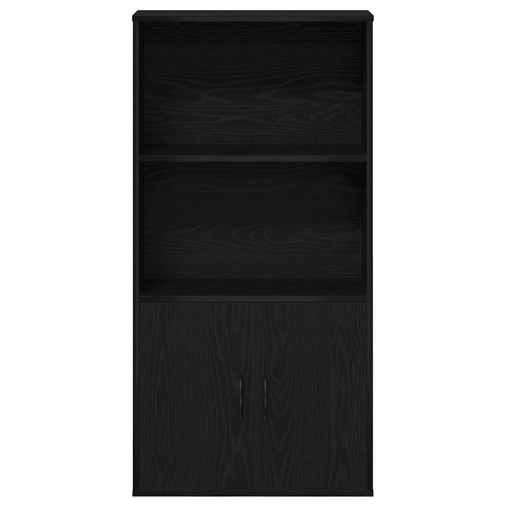 VidaXL Boekenkast 60x24x120 cm bewerkt hout zwart eikenkleurig